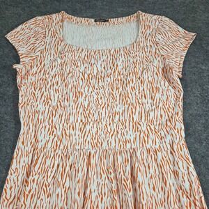 J.McLaughlin Dress S Tiger Print Catalina Cloth Pockets Wrinkle Resistant